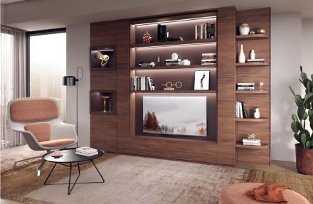 Bedkast model Metropolis met draaifunctie. Slaapmaat 160x195 cm.