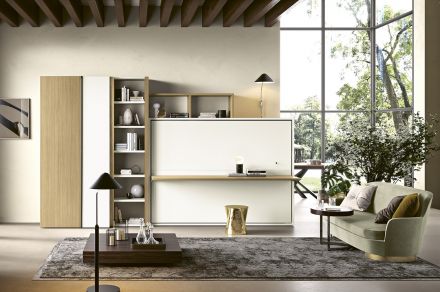 Bedkast Slim horizontaal met desk / Bedkast Slim easy desk